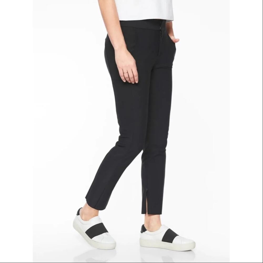 Athleta | Women’s Black Stellar Trouser Pant Tight Ponte Leggings Casual Pull-On